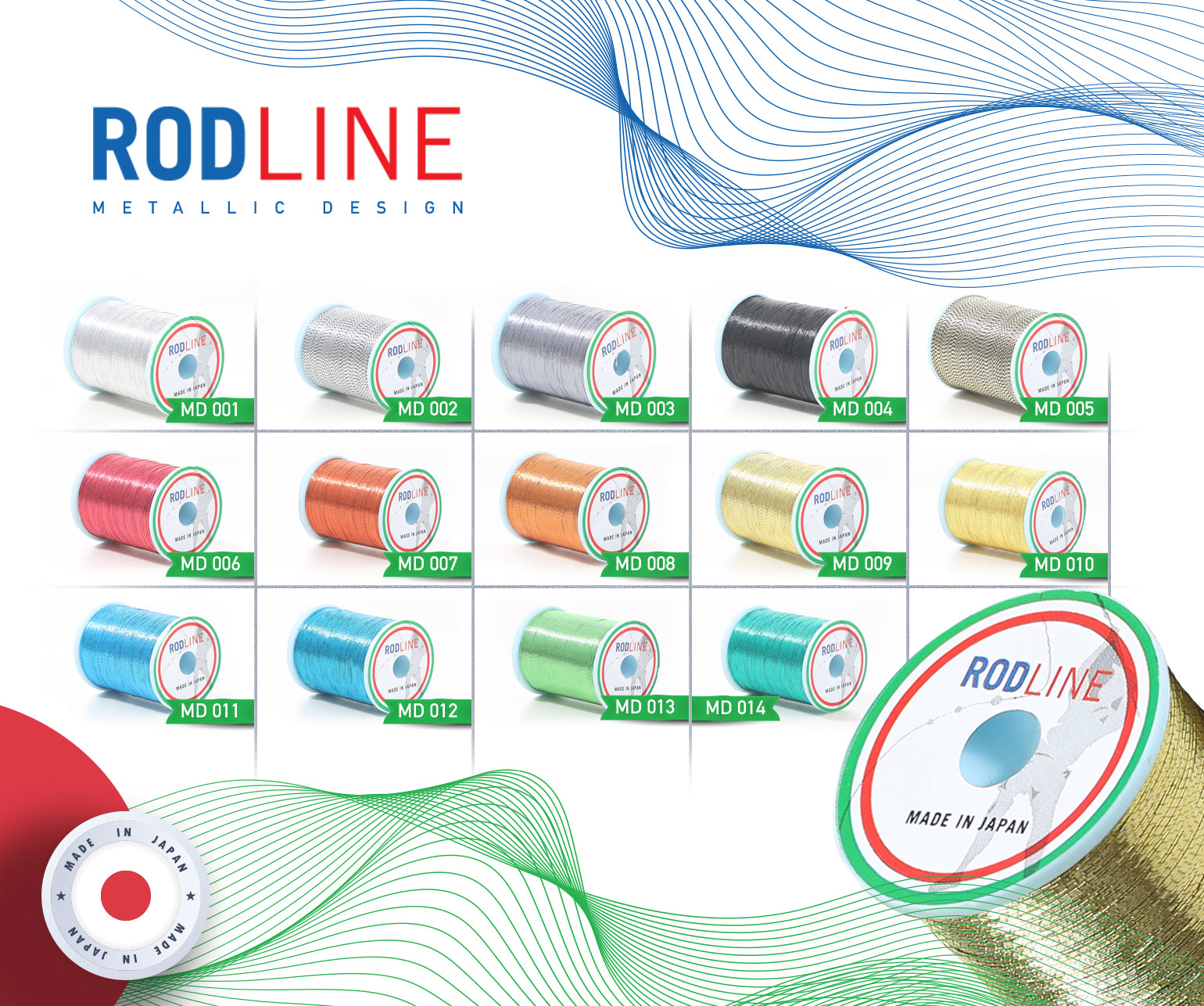 Fili Rod Line Metallic Cilrod - Size B (100 Yds)