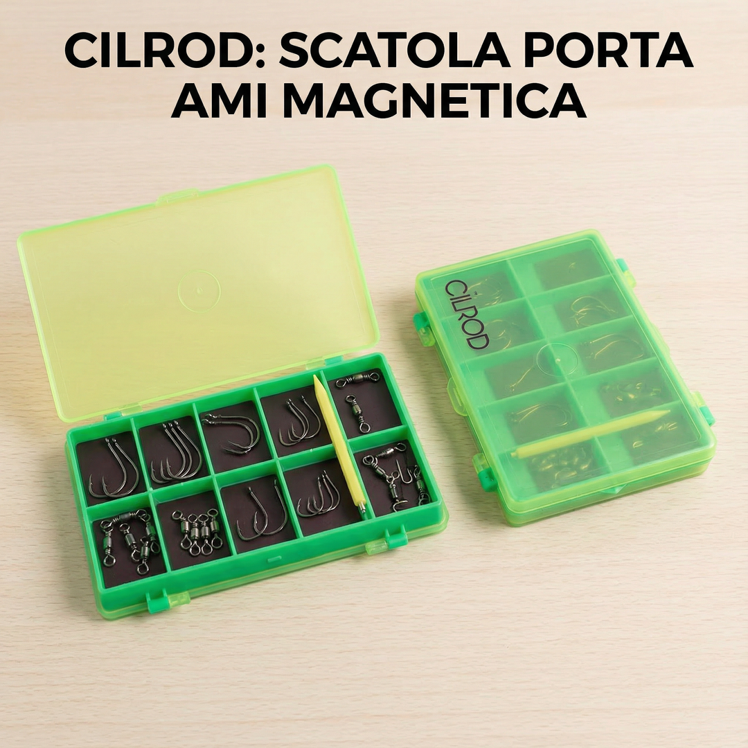 Porta Ami da Pesca Cilrod – 25 Scomparti Magnetici
