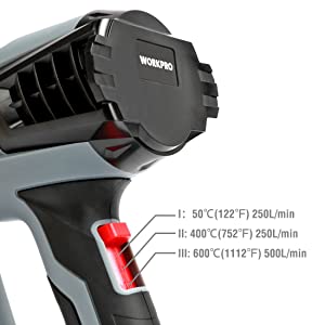 Pistola Termica 230V, 3 Livelli di Temperatura Variabile