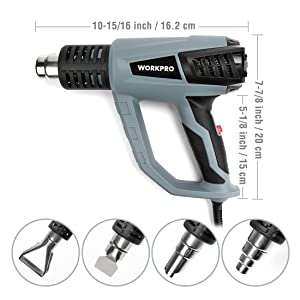 Pistola Termica 230V, 3 Livelli di Temperatura Variabile